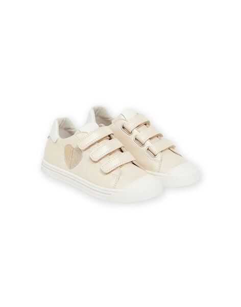 aburrido adjetivo Ventilación Zapatillas doradas con estampado de corazón para niña : comprar online -  Zapatillas | DPAM