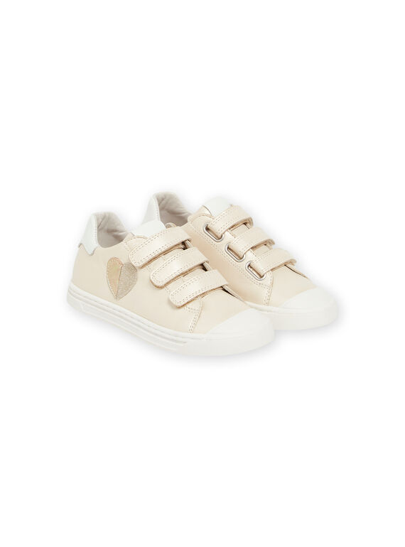 Zapatillas doradas con estampado de corazón para niña NABASOLIVIA / 22KK3536D3F080