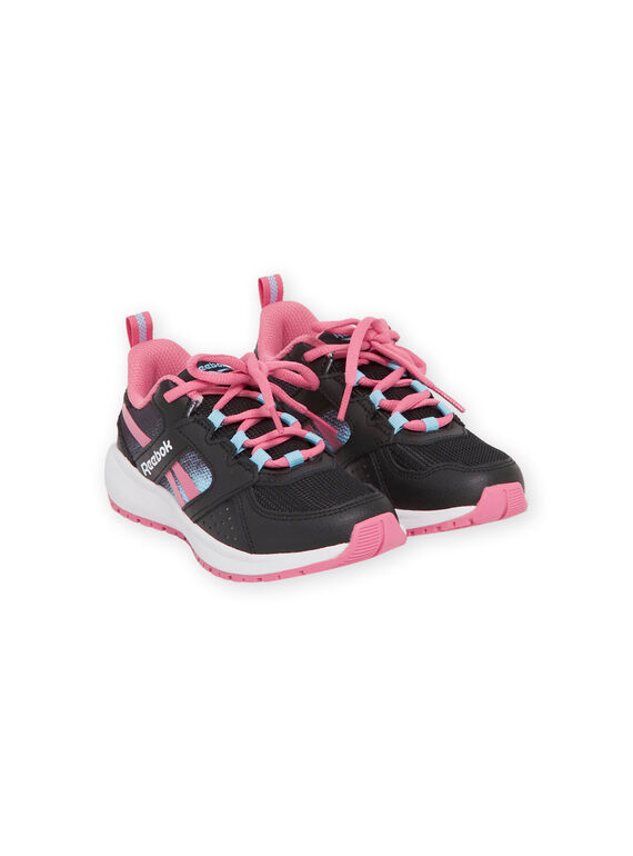 Zapatillas Reebok negras con detalles rosas para niño MAG57454 / 21XK3542D36090