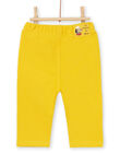 Pantalón de color amarillo para bebé niño LUNOPAN1 / 21SG10L1PAN106