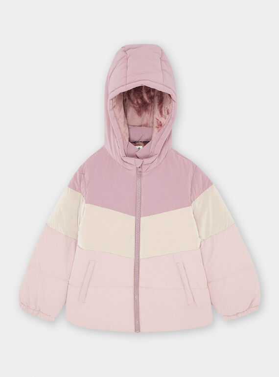 Anorak con capucha malva y lila SATRIDOUNE / 23W901C1D3EH704