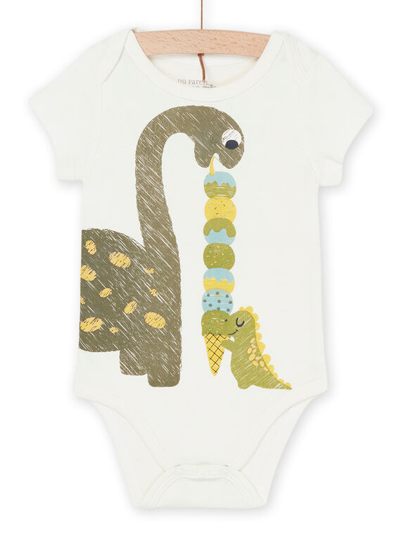 Body verde de manga corta con estampado de dinosaurios REGABODGLA / 23SH14E3BDL009