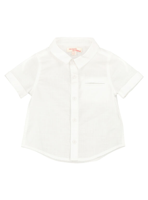 Camisa de color blanco para bebé niño FUPOCHEM1EX / 19SG10C2CHM000