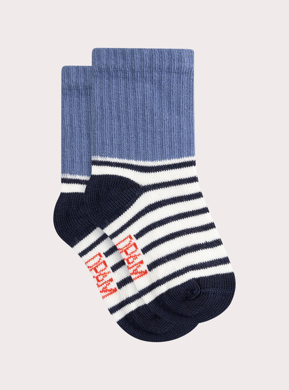 Calcetines a rayas azules para bebé  VYUJOCHOR2 / 24WI10G5SOQ001