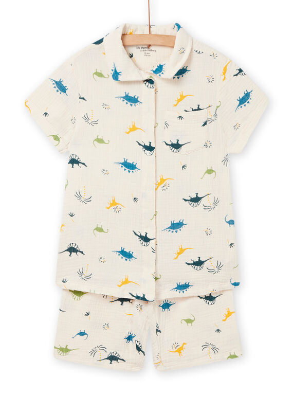 Pijama de color crudo oscuro para niño NEGOPYCGAZ / 22SH12HBPYJ003