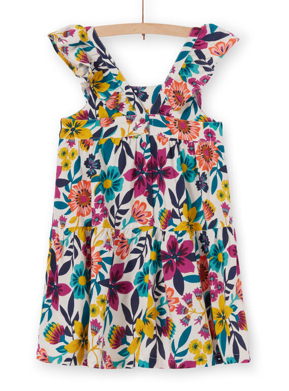 Vestido con estampado floral para niña LAMUMROB3 / 21S901Z1ROB009