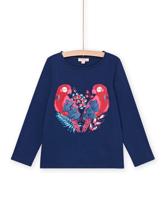 Camiseta de manga larga con dibujo de loros PAGOTEE2 / 22W901O2TMLC220