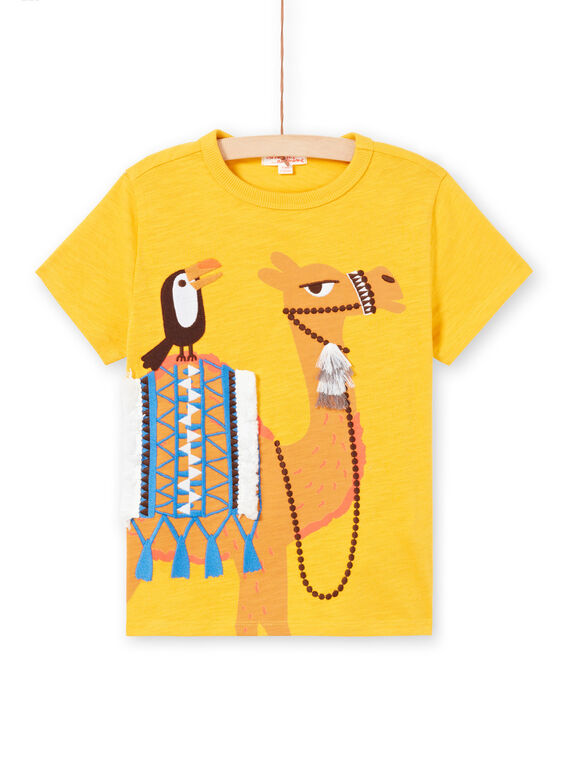 Camiseta amarilla de manga corta para niño LOTERTI2 / 21S902V5TMCB114