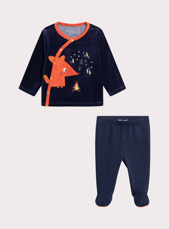 Pijama de zorro para bebé niño XEGAPYJNAR / 25WH1432PYJ705