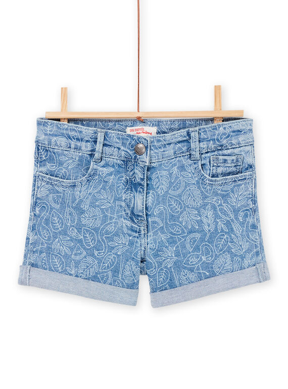 Short vaquero con estampado tropical RAJOSHORT3 / 23S90172SHOP272