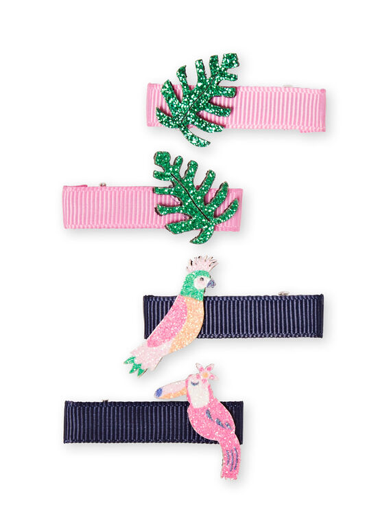 Pack de 4 pasadores para niña LYANAUCLIC2 / 21SI0179BRTC205
