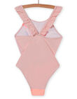 Bañador rosa empolvado para niña NYAMER4 / 22SI01L4MAID327