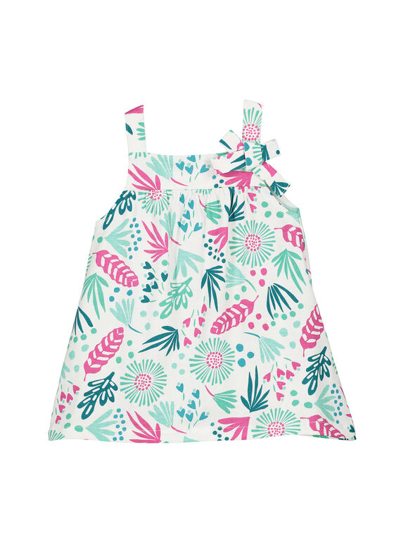 Vestido con estampado de fantasía para bebé niña FIJOROB7 / 19SG09G2ROB000