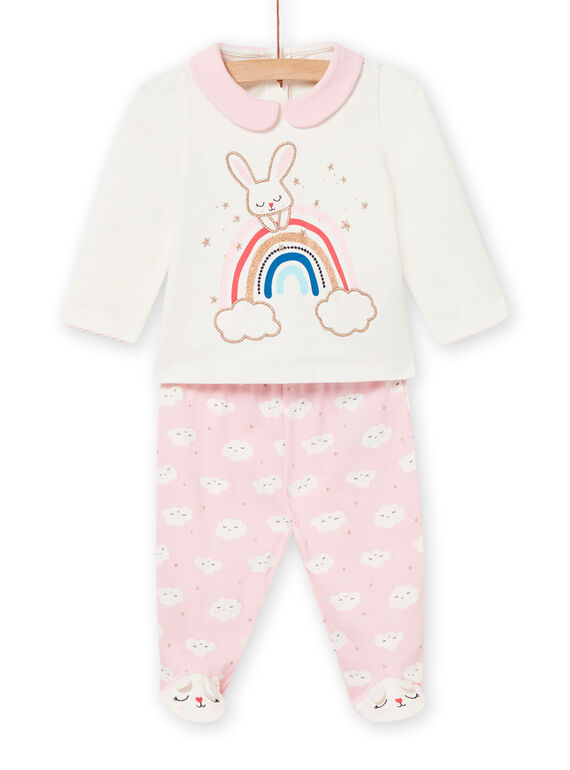 Pijama rosa claro para bebé niña NEFIPYJARC / 22SH13G1PYJ321