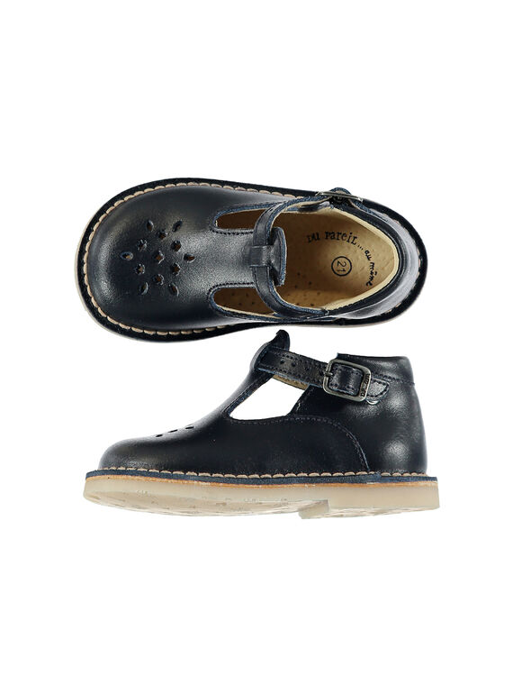 Salomés de piel para bebé niño FBGSALBASI2 / 19SK3884D13070