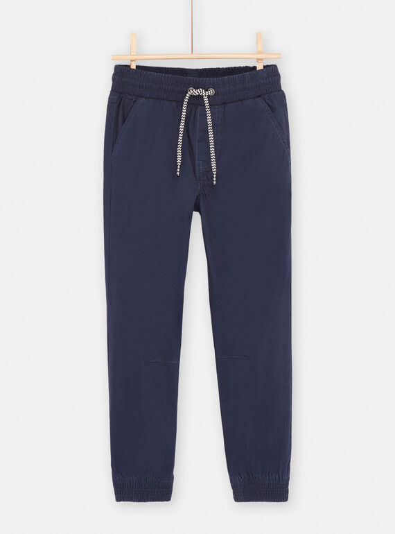 Pantalón azul marino con cintura elástica para niño SOJOPATWI2 / 23W902G2PAN705