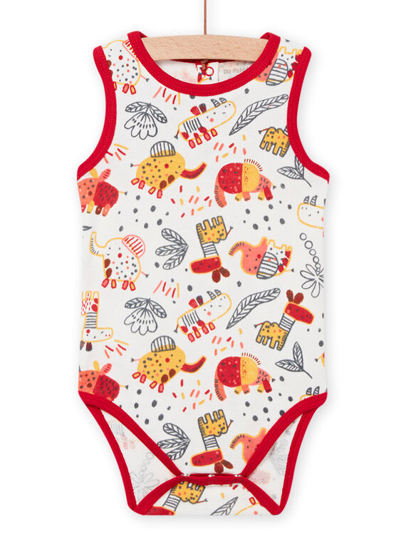 Body con estampado de fantasía para bebé niño NEGABODFLA / 22SH14J1BDL001