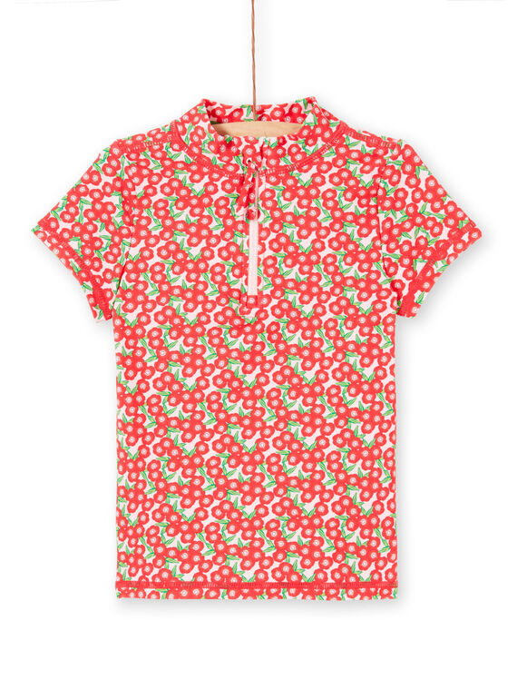 Camiseta con protección solar rosa, para niña LYAMERLUVEX / 21SI01D2TUV309