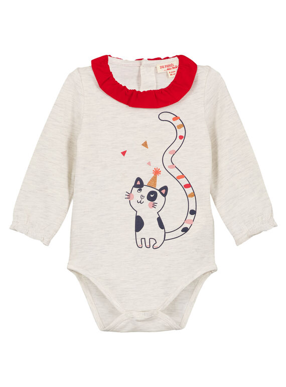 Body jaspeado para niña recién nacida GISANBODY / 19WG09C1BOD001
