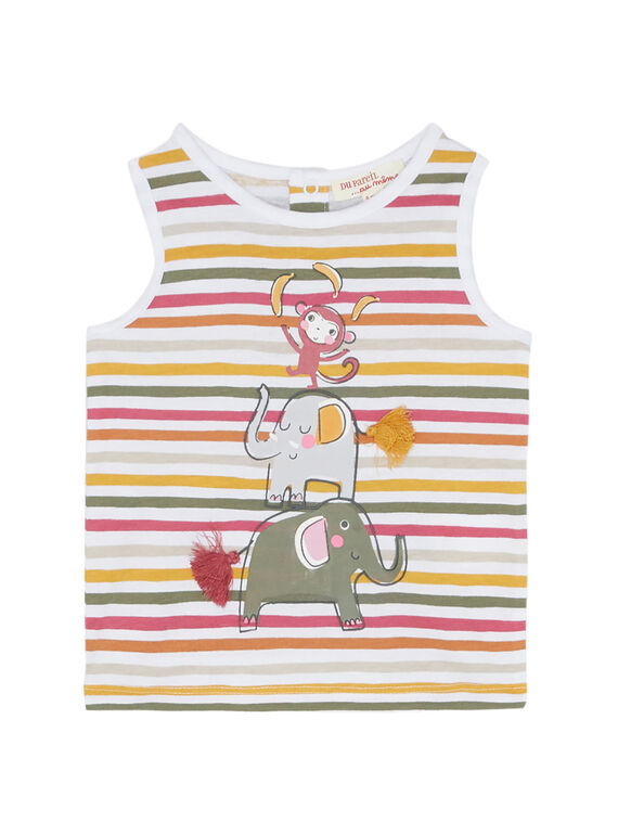 Camiseta de tirantes de color crudo JUDUDEB / 20SG10O1DEB001