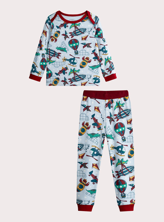 Pijama fosforescente con motivo de fantasía para niño  VEGOPYJAOP / 24WH1277PYJ020