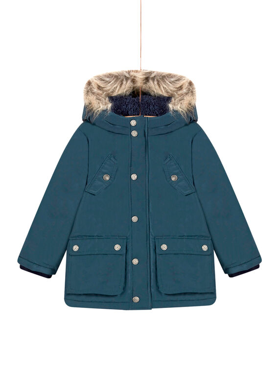 Parka lisa con capucha para niño MOGROPAR2 / 21W90251PAR716