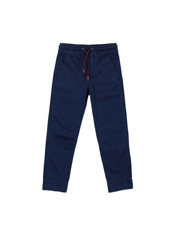 Pantalón de lona de color azul marino para niño FOJOPANT2 / 19S90236D2B070