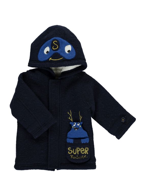 Baby boys' boiled wool coat DUBLEMAN / 18WG1061MANC205