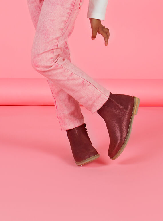 Botines de color borgoña para niña MABOOTVIN / 21XK3573D0D719