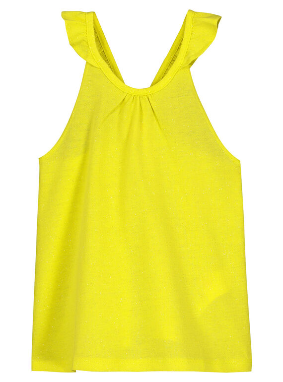 Camiseta de tirantes con purpurina para niña FAJODEB5 / 19S901G5D27B104