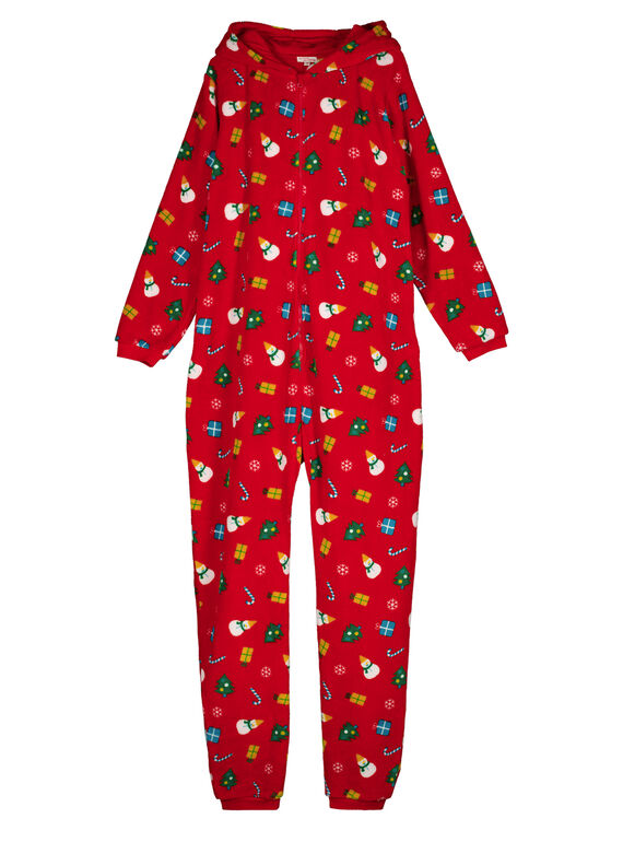 Sobrepijama con capucha de Navidad de tacto suave para niño y adulto GEMISURNO / 19WH12T1D4SF505