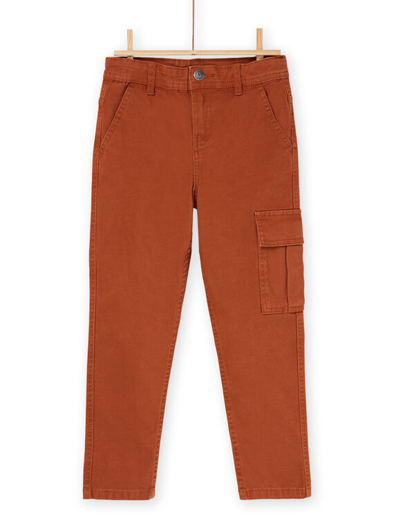 Pantalón recto marrón ROJOPANTA2 / 23S90284PAN817