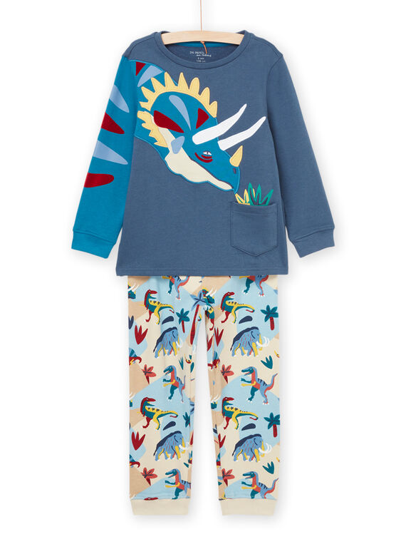 Pijama de sudadera y pantalón con estampado de dinosaurios PEGOPYJDIN / 22WH1224PYJJ912