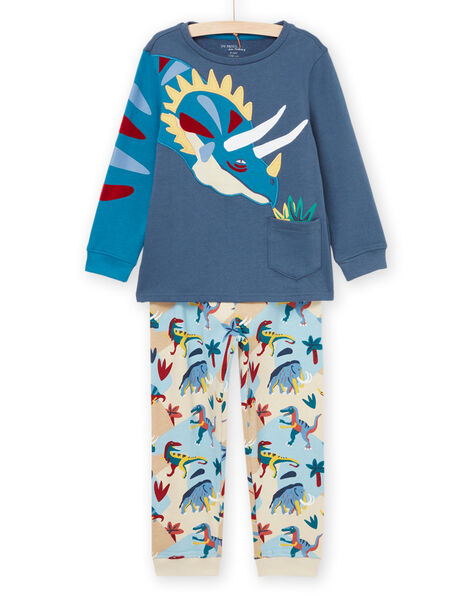 Pijama de sudadera y pantalón con estampado de dinosaurios PEGOPYJDIN / 22WH1224PYJJ912