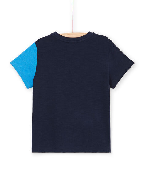 Camiseta azul marino y azul para niño LOHATI1 / 21S902X2TMC705