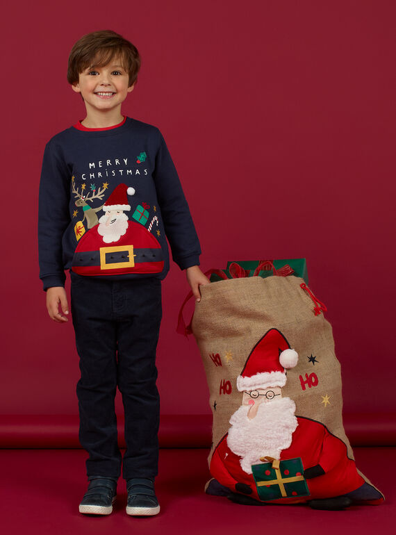 Saco de Navidad de yute para niño MYONOHOT / 21WI02Q1ACD009