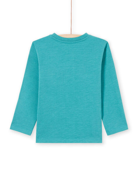 Camiseta azul turquesa con dibujo de fantasía para niño MOTUTEE5 / 21W902K2TMLC239