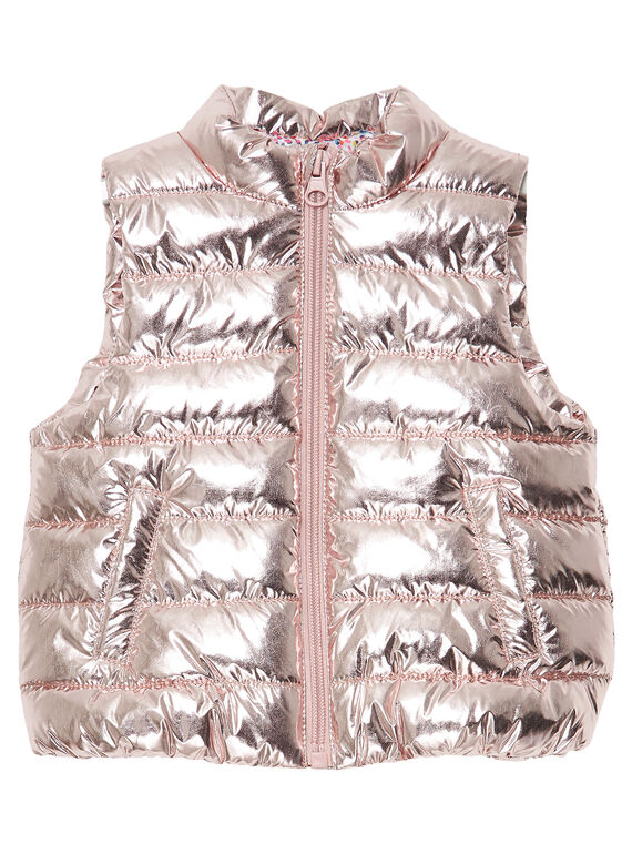 Chaleco de color rosa irisado para bebé niña JIROSDOUNE / 20SG09I4D3E030