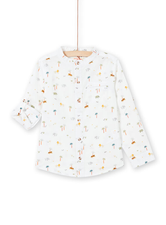 Camisa de color blanco con estampado para niño LOJAUCHEM2 / 21S902O1CHM000