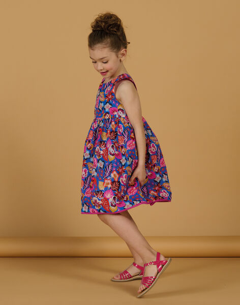 Vestido azul y rosa reversible RAJUNROB2 / 23S901U2ROBC209