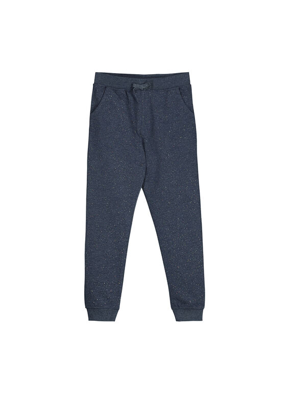 Pantalón de chándal de color azul jaspeado FAJOBAJOG2 / 19S901Y2D2A222