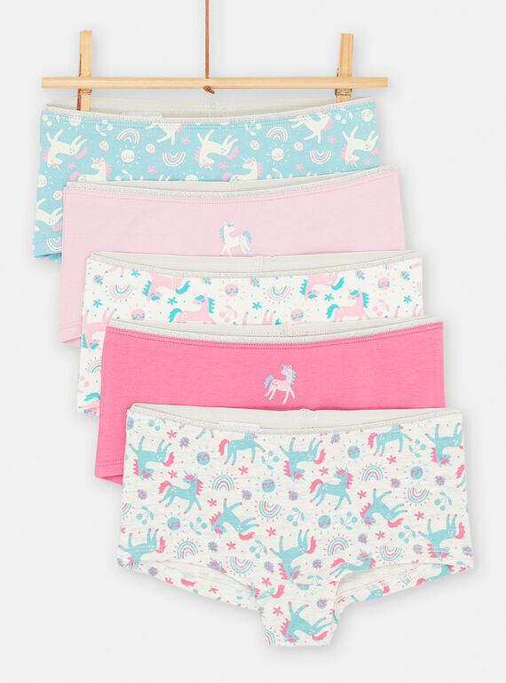 5 shortis de color rosa y crudo SEFAHOTSEM3 / 23WH1172SHY001