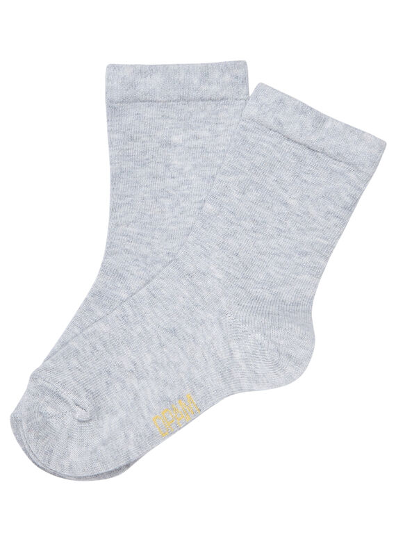 Calcetines de color gris claro para bebé JYUESCHO3 / 20SI1062SOQJ908