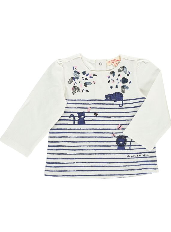 Baby girls' long-sleeved T-shirt CIKLETEE / 18SG09D1TML001