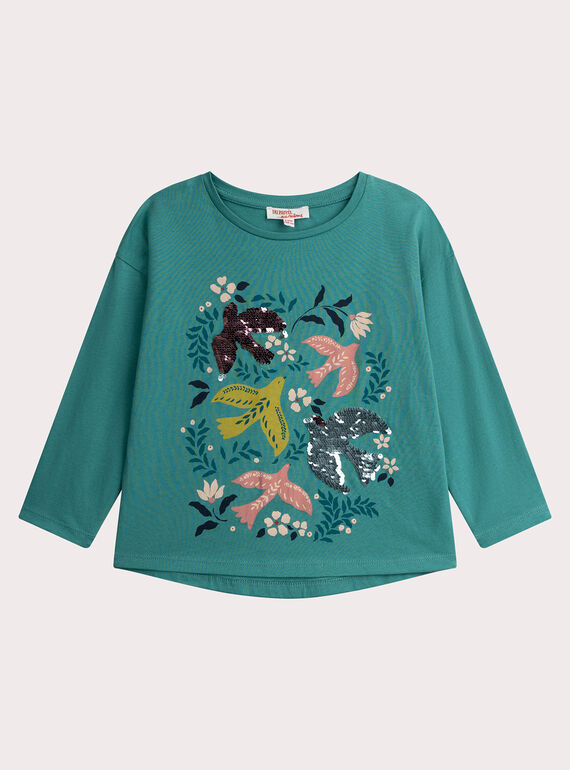 Camiseta de animación irondelle lentejuelas mágicas para niña  VAKLITEE3 / 24W90143TML215