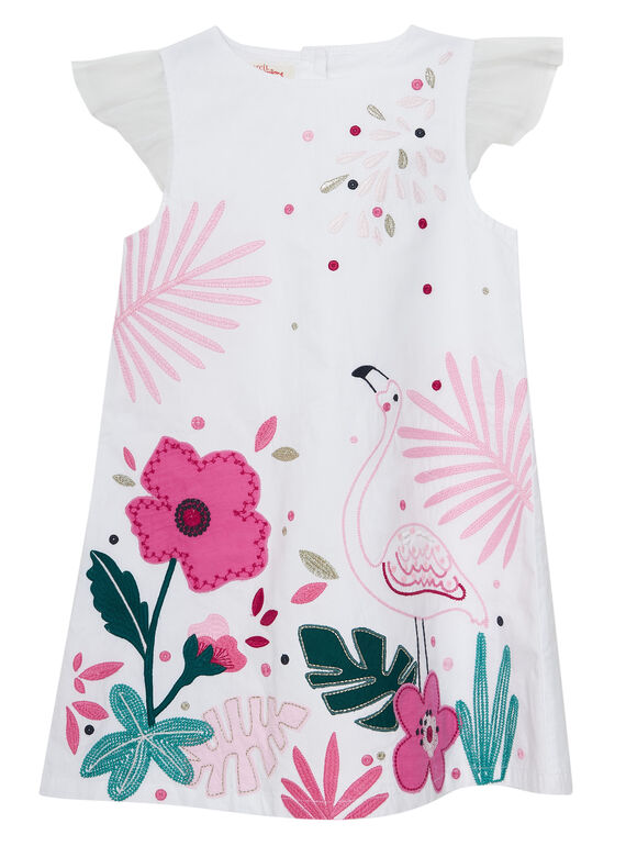 Vestido de color blanco JAPOEROB3 / 20S901G3ROB000