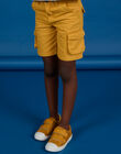 Bermudas de color amarillo miel para niño NOWABER4 / 22S902V3BER107
