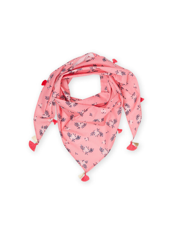 Fular coral con estampado floral para niña NYAPAFOUL / 22SI0121FOU404