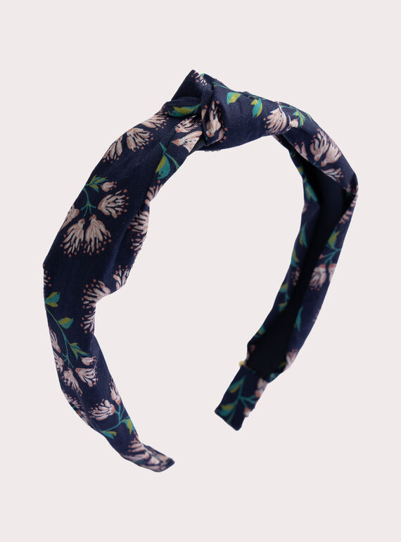 Diadema marina con estampado floral para niña  VYAJOSERR2 / 24WI01L3TET070