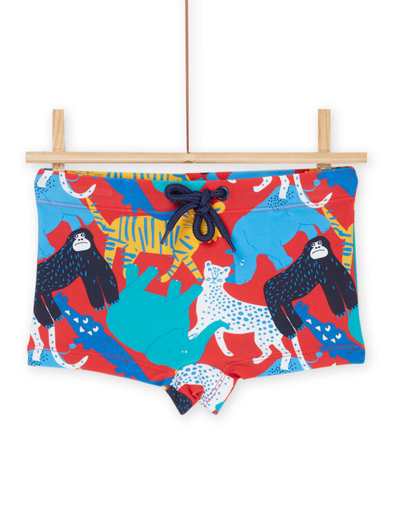 Bañador multicolor con estampado de selva RYOMERSHOJUN / 23SI02R4MAIF518